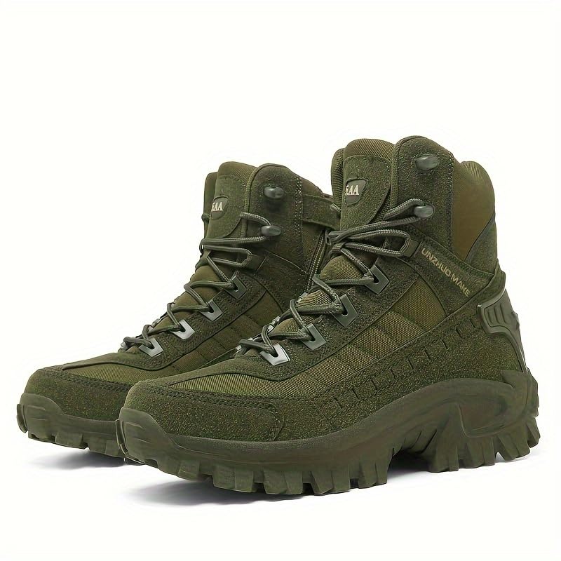 High-Top Hiking Boots for Adventures Men's High-Top Hiking Boots - Durable, Non-Slip, Lace-Up for Outdoor Adventures & Sports2