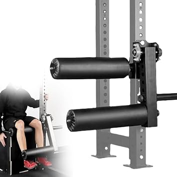 Leg Extension Equipment for Home Gym, Adjustable Power Rack Mounted Leg Curl Machine, Fitness Attachment for Lower Body Muscle Training