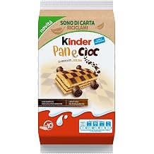 6 x Children's Ferrero Panecioc Cake with Chocolate Biscuit Bar Cookies 290 g