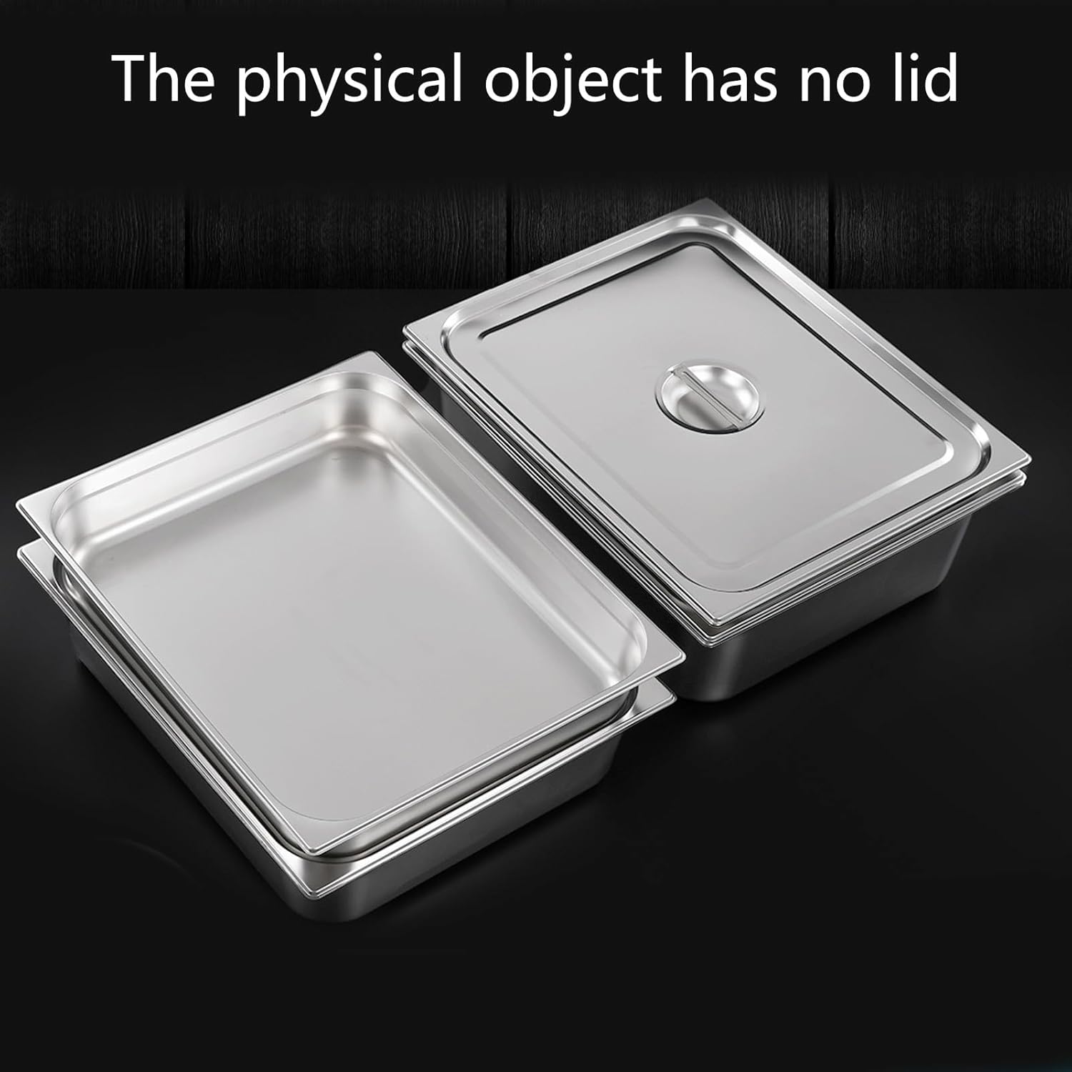 Restaurant Rectangular Nonrust Steel Food Carriers Dishwasher Safe for Catering Businesses Rectangular Commercial Food Storage
