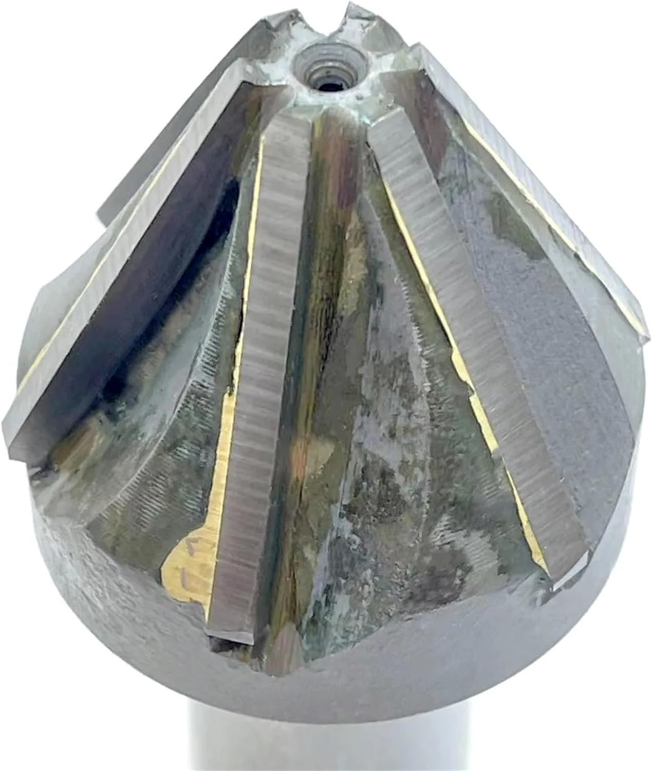 1pcs 60/90 Degrees Chamfering Countersink Drill Bit 16-60mm Cutting Diameter Chamfer Milling Cutter with Brazing Carbide Blade TCT Straight Shank Deburring End Mill(25mm-90degree)