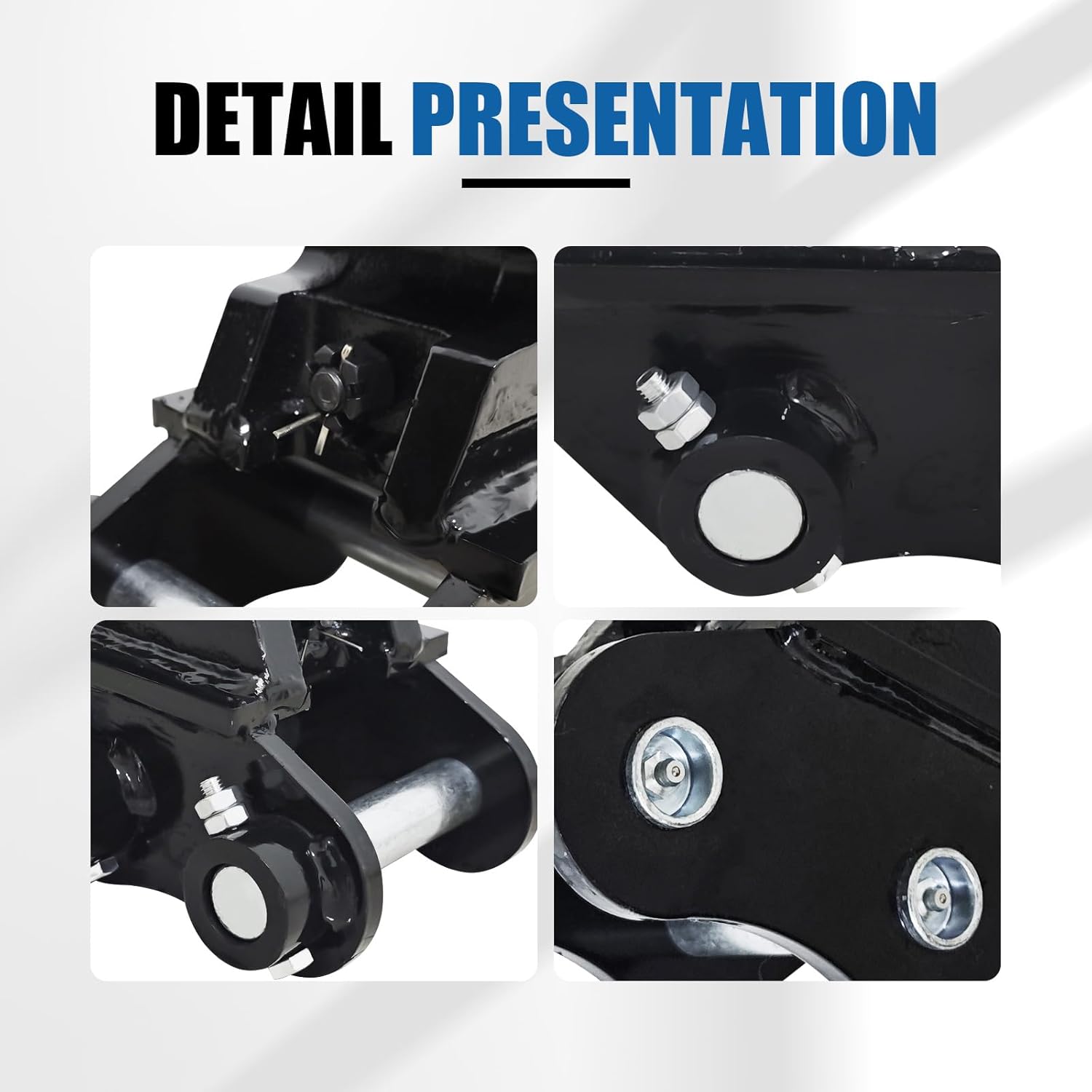 Mechanical Quick Coupler for Mini Excavators, Fit for Most Heavy Equipment Not Exceeding 3 Tons, Quick Change Hitch Attachment, Black - Image 5