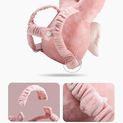 Miniatura 8 de Bebamour - Paseadores de bebé, protección ajustable para la cabeza de bebé, almohadilla de seguridad, mochila para gatear (búho verde, búho)