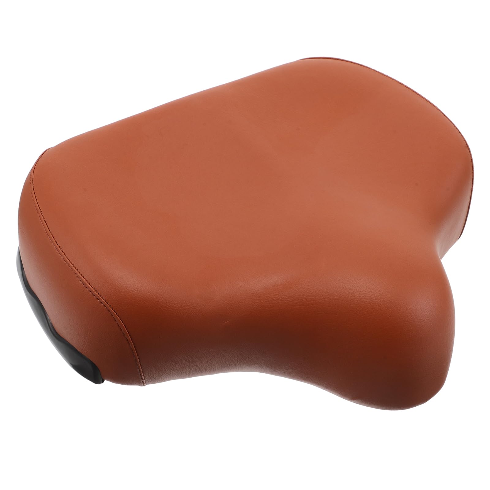 BESTonZON Sella di Ricambio per Cyclette, Cuscino Ergonomico Marrone | Pu, Spugna e Plastica, Struttura Robusta, per Indoor Cycling e Home Gym