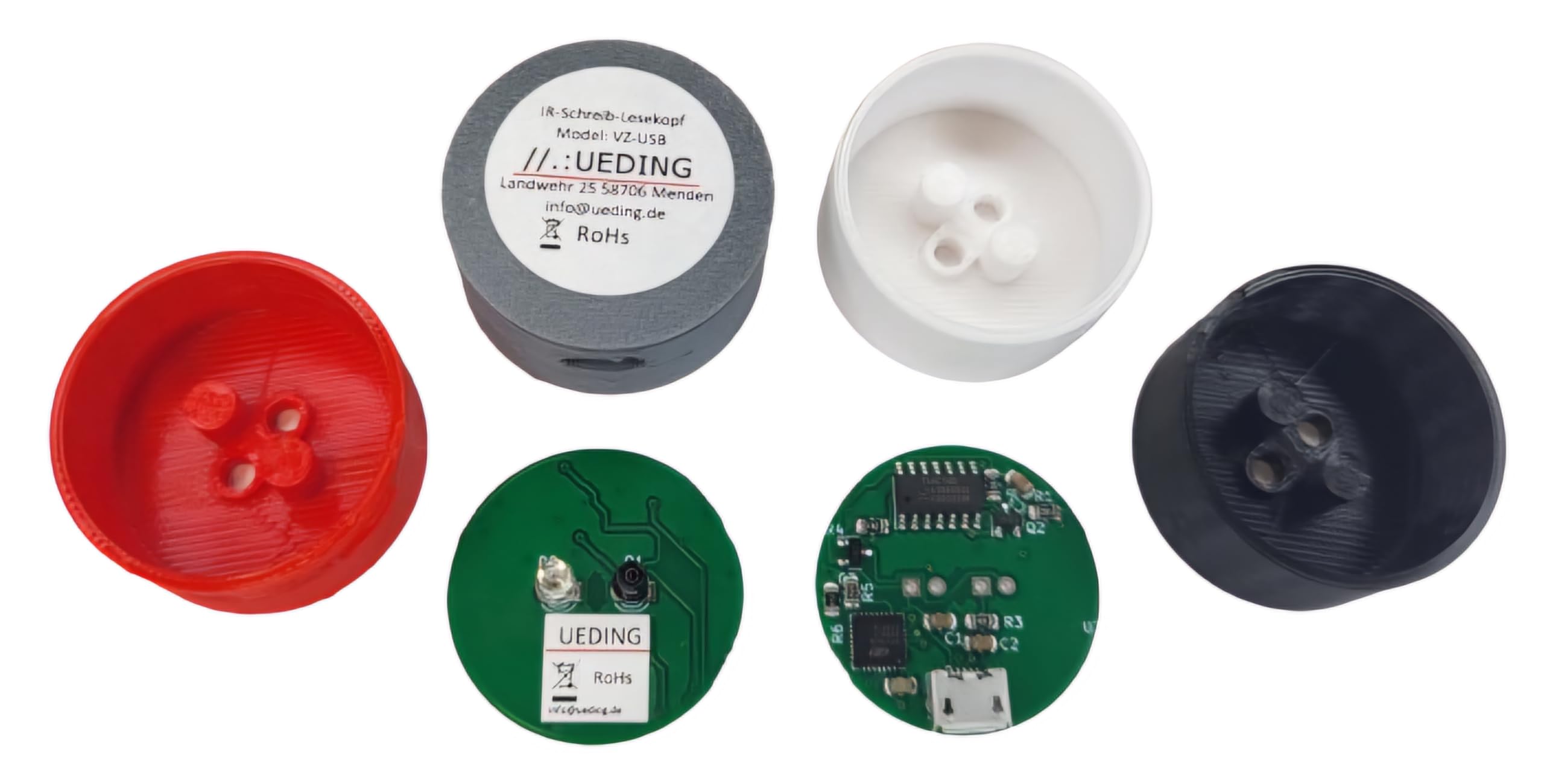 USB IR Schreib Lesekopf Volkszähler Smart Meter (Optokopf) EHZ (Weiss)