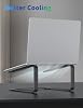 SOUNDANCE Laptop Stand for Desk, Metal Computer Riser, Heavy Stable PC Holder, Ergonomic Laptops Elevator for 12 to 17.3 Inches Notebook Computer, Black