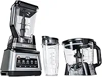 NINJA LIQUIDIFICADOR 1200 W, 5 Funções para Smoothies, Picar, Massa e Mais com Auto IQ, Jarra 2,2L, Jarra de Processador de 2L e 1 Copo para Levar, Preto
