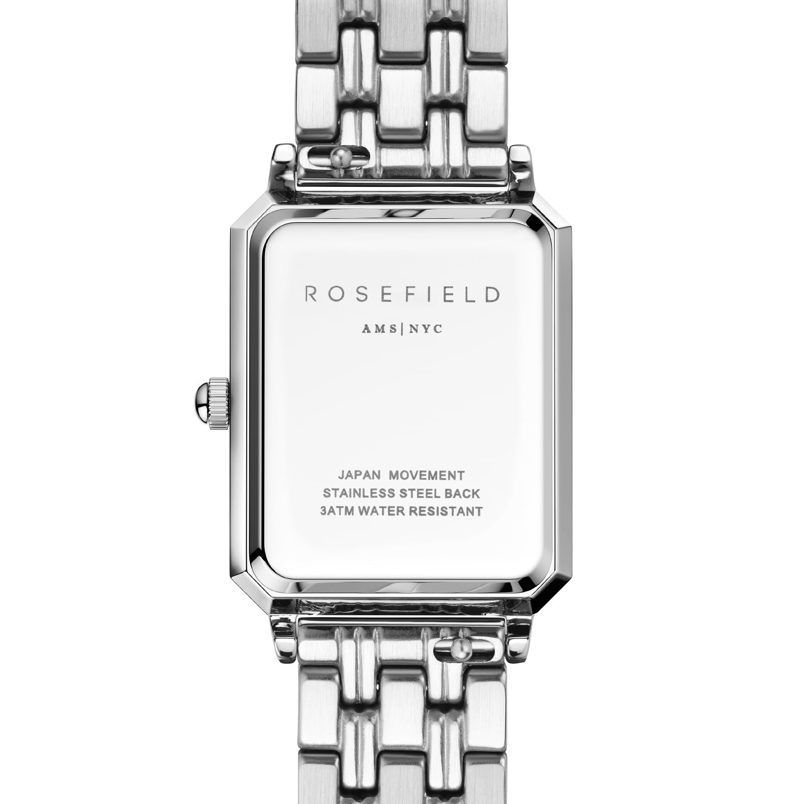 Rosefield Ottagon XS Argento con quadrante bianco e cassa in argento 19,5x24 mm OWGSS-O63 in acciaio inossidabile