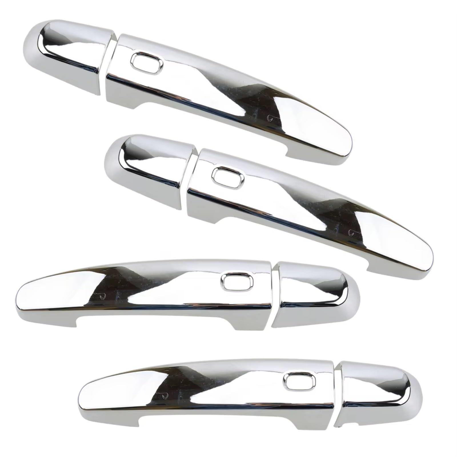 WOLIIEXZ Exterior Door Handle Cap Compatible with Chevy for Traverse 2018 2019 2020 2021 2022 ABS Outside Chrome Silver Trim Car Exterior Door Handle Housing