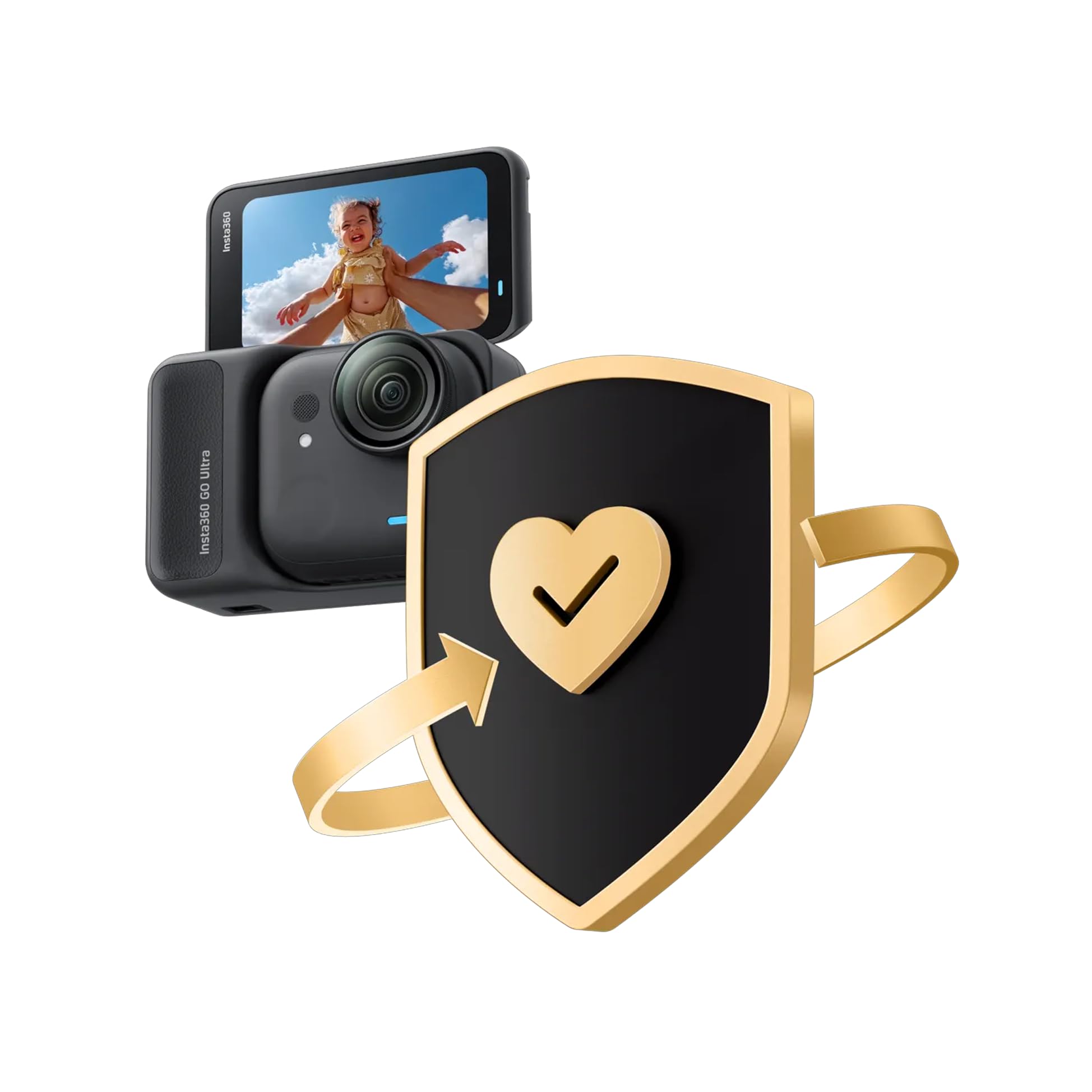 Insta360 GO Ultra Standard Bundle (Midnight Black) + 2 Year FlexiCare