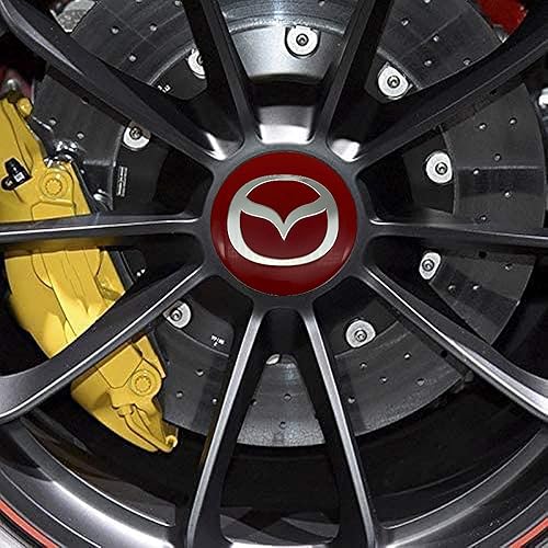 Miniatura 3 de JDclubs, 4 calcomanías de 2.22 pulgadas con logotipo de automóvil ABS para tapa central de rueda, emblema de rueda, insignia, logotipo (deportes