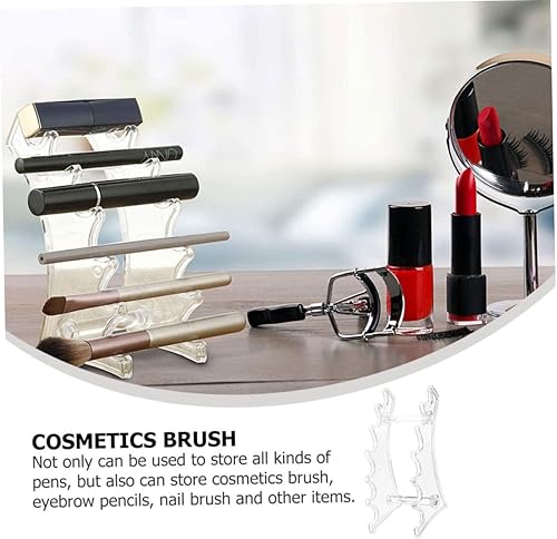 Miniatura 6 de FOMIYES Soporte de exhibición para bolígrafos, 1 soporte para bolígrafo de arco, estante de plástico, soporte de mesa, soportes de exhibición +