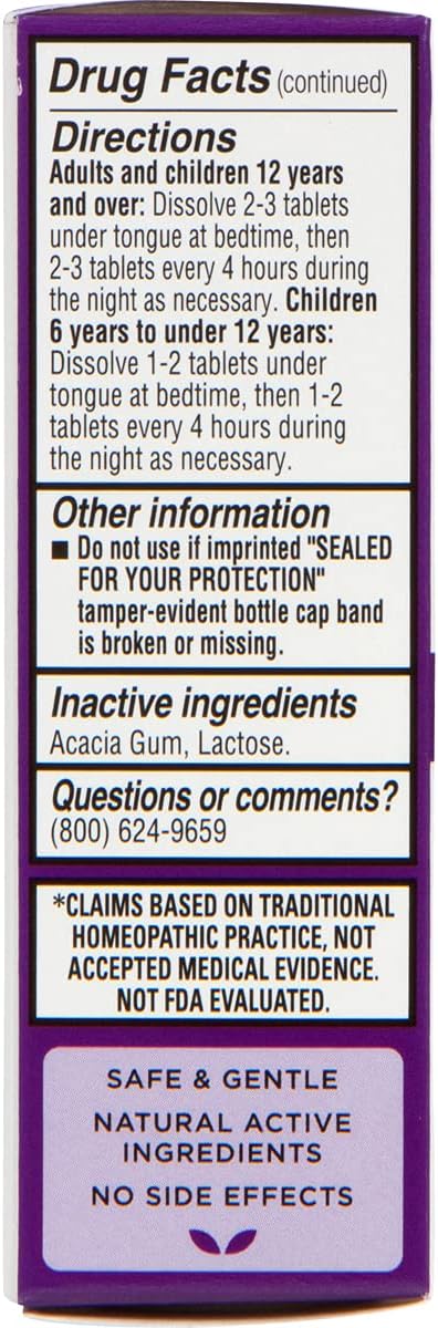 Natural Sleep Aid Pills by Hyland's, Insomnia and Stress Relief Supplement, 100 Quick-Dissolving Tablets : Health & Household
