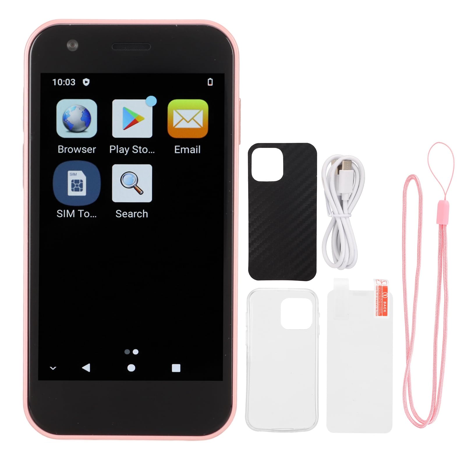 CHICIRIS Soyes XS12 Mini Telefono 4G Let Smartphone Ultra -Slim & Stylish 4 GB RAM da 32 GB ROM per 10,0 Telefono 5GWifi con Batteria Grande - Viaggiatori/fashionisti D'affari (PINK)