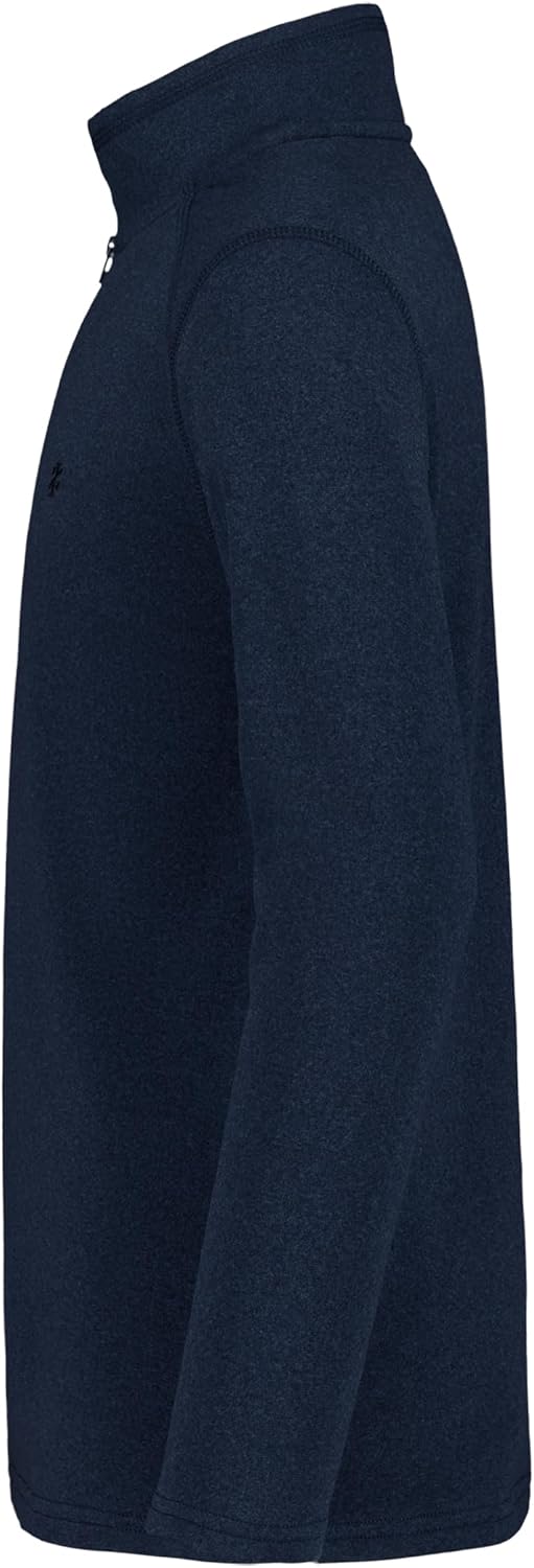 IZOD boys Long Sleeve Polar Fleece Quarter-zip Pullover Jacket - Image 2