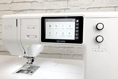 Miniatura 2 de Bernette B79 Computerized Sewing and Embroidery Machine with 5-Inch Color Touchscreen, Multi-Function Knobs, 4 LEDs, and 230mm Sewing Space