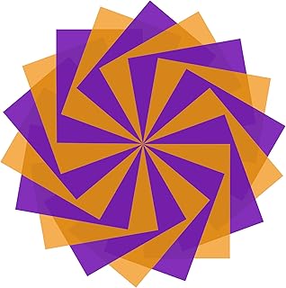 Light Gels Sheets, 18Pcs Halloween Overlays Correction Landscape Light Filters, Purple Orange Transparent Film Plastic Sheets, 11.7 x 8.5 Inches