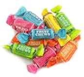 Fruit Chews - 1 Pound Bag - Assorted Candy - Chewy, Fruity and Delicious - Cherry, Lemon, Lime, Orange and Vanilla - QUEEN JAX - Individually Wrapped Candy - Fresh, Mouth Watering and Scrumptious Bulk Candy Bag - Buy In Bulk and Save!