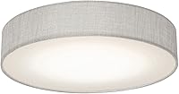 Vista 4 de Aspect ALDF1318LAJD1GY Ashland LED montaje empotrado, 12 pulgadas, lino gris