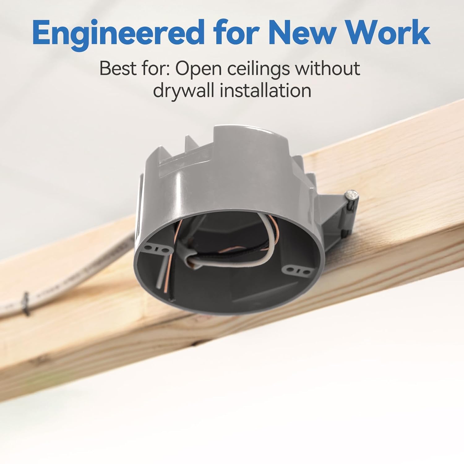 CycevSun Ceiling Electrical Box New Work, 20 Cu.in, UL Listed, 24-Pack