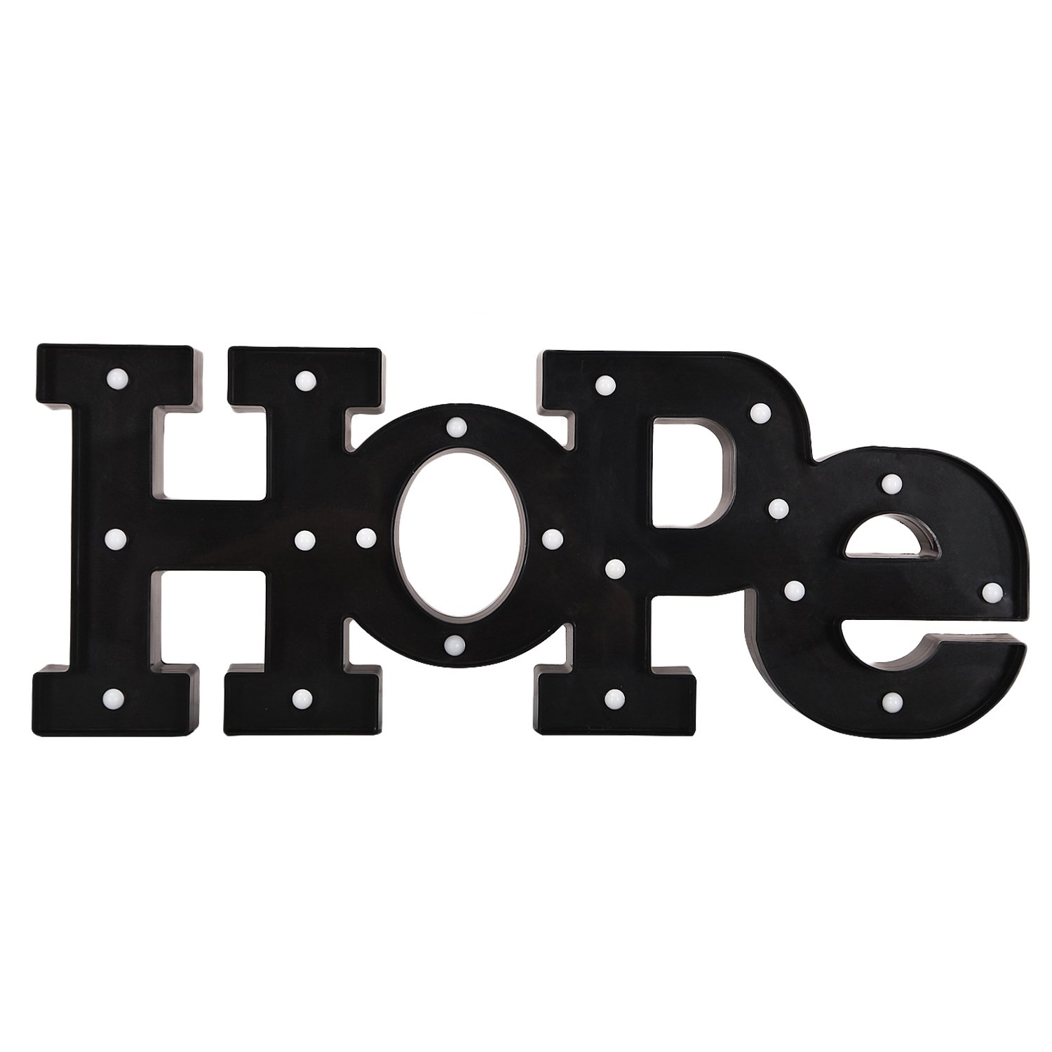 DecentHome Hope Marquee LED Letter Lights Sign Decor Battery Operated