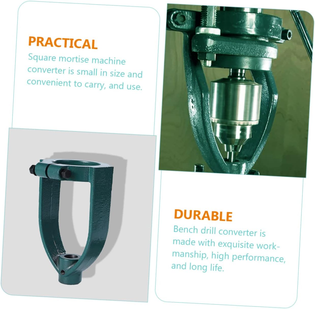 Yardwe Bench Drill Mortise Accessories Portable Drill Press Drill Bit Adapter Mortise and Attachments Drill Press Chisel Set Mortise and Tenon Tools Mortising Machine Converter Bedstead