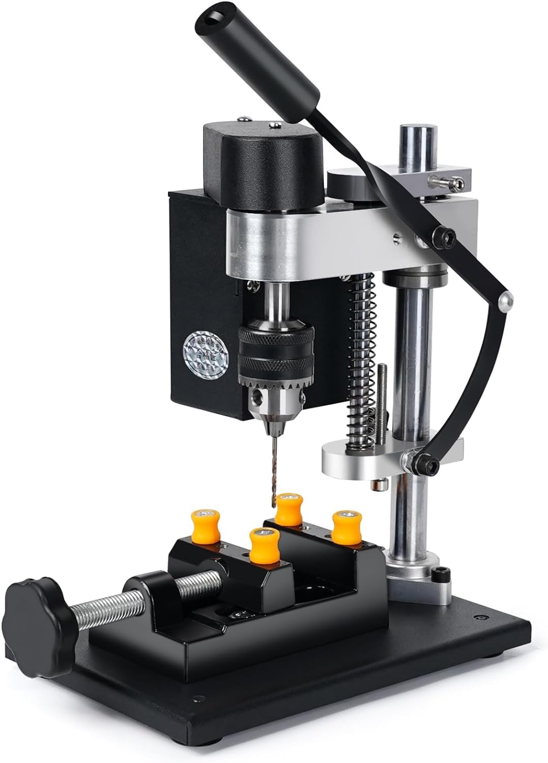 Mini Bench Drill Press, 6 Inches Precision Benchtop Drilling Machine, Suitable For Direct Drilling Of Metal, Wood, Plastics, Acrylic,Metal Wooden DIY Jewelry Making Crafts Tool