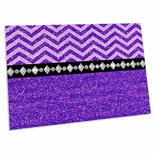 Tapete grande para escritorio 3dRose digital purpura