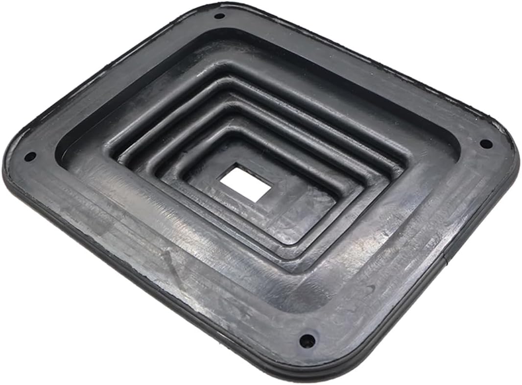Rubber Shifter Boot Kit Universal Fitment with Chrome Plate 5-5/8" X 6-3/4" Compatible for Most Automatic or Manual Shifters Hurst,B&M,Etc.