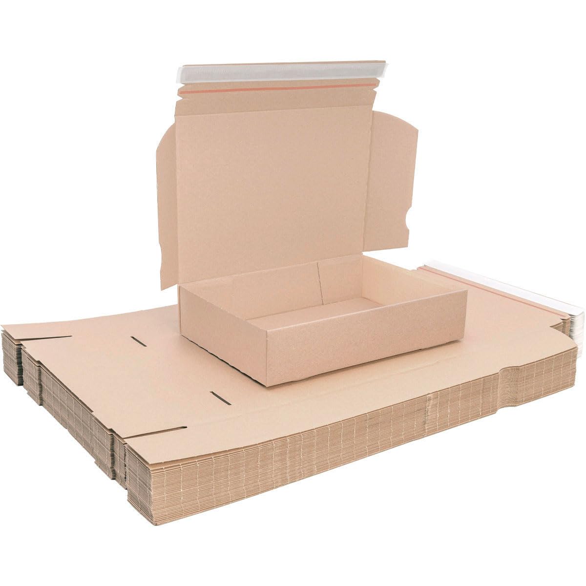 DHL Kleinpaket 350x250x80mm Versandkartons portooptimiert für DHL Kleinpakete. Versandkarton - Versandkarton, Kleinpaket DHL, Versandkarton, Karton, selbstklebend, Aufreißfaden (100)