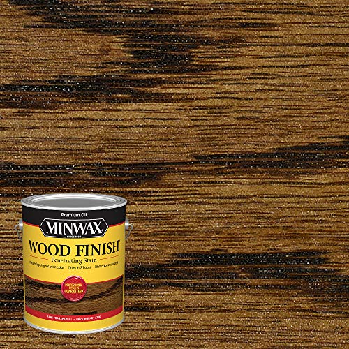 Image of Minwax 710810000 Wood Finish Transparent VOC, 1 Gallon, Dark Walnut