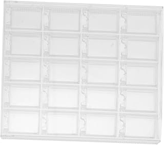 FRCOLOR Caixa Organizador De Arte De Unhas Organizador De Armazenamento De Anel De Plástico Organizador De Armazenamento De Jóias Recipiente Transparente Organizador De Jóias Recipientes