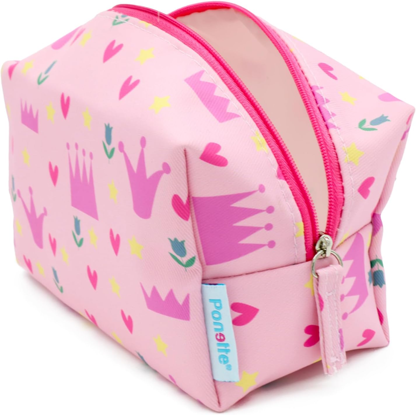 Toiletry Bag, Children, Girl, Youth, Fun, Toiletry Bag, Travel Toiletry Bag, Case, Spanish Brand, Pink Crowns, Children's Toiletry Bag