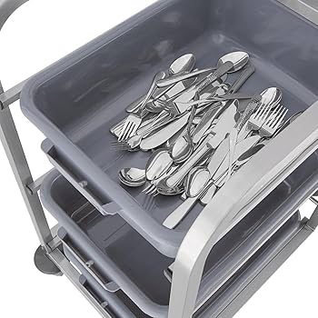 1 DIY Stainless Steel 3-Shelf Utility Service Storage Cart / 3-Tiers