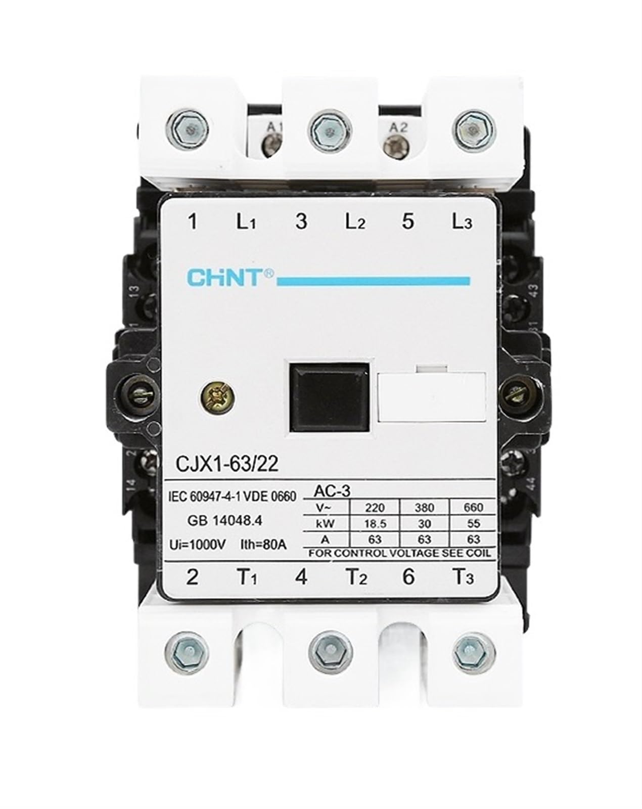 Contacteur CA CJX1-45/22 triphasé 220V inverseur moteur bobine industrielle