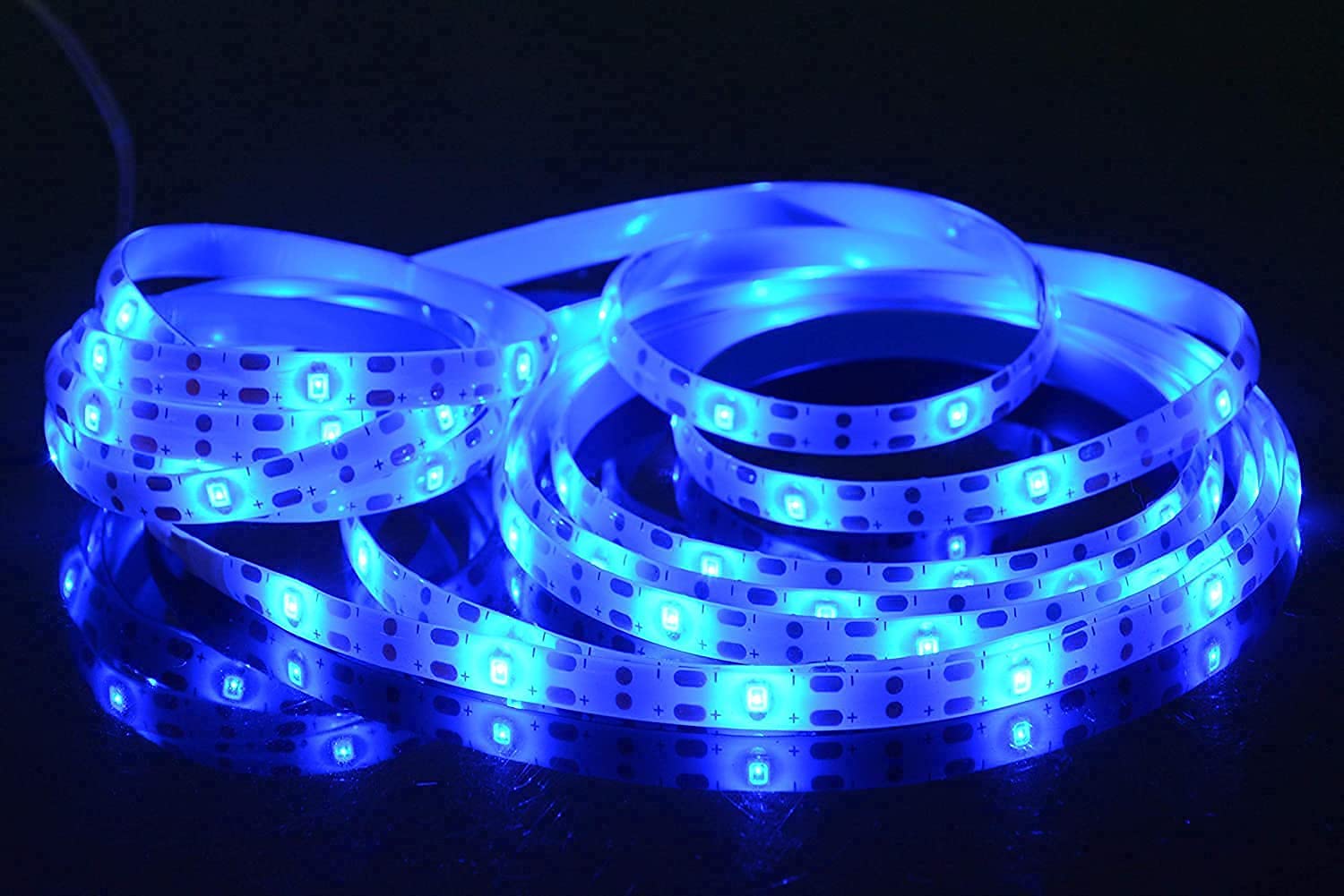 Buy Abkshine Solar Blue LED Strip Lights,6M 180 LED Outdoor Waterproof