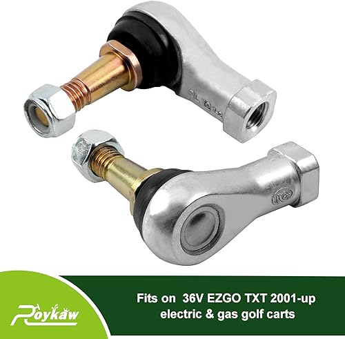 Miniatura 4 de Roykaw EZGO - Juego de roscas para rótula derecha e izquierda para E-Z-GO 2001 en adelante carrito de golf OEM #70902-G01,70902-G02