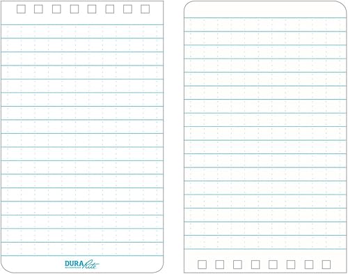 Miniatura 9 de Rite In The Rain Cuaderno de espiral superior impermeable (DURARITE), 3.0 in x 5.0 in, cubierta blanca, patrón universal (No. 635)