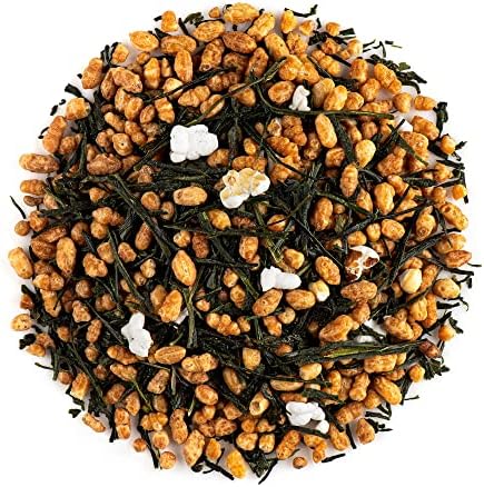 Genmaicha Roasted Rice Japanese Tea - Green Genmai Cha with Matcha Directly from Japan - Toasted Brown Rice Popcorn Tea 200g