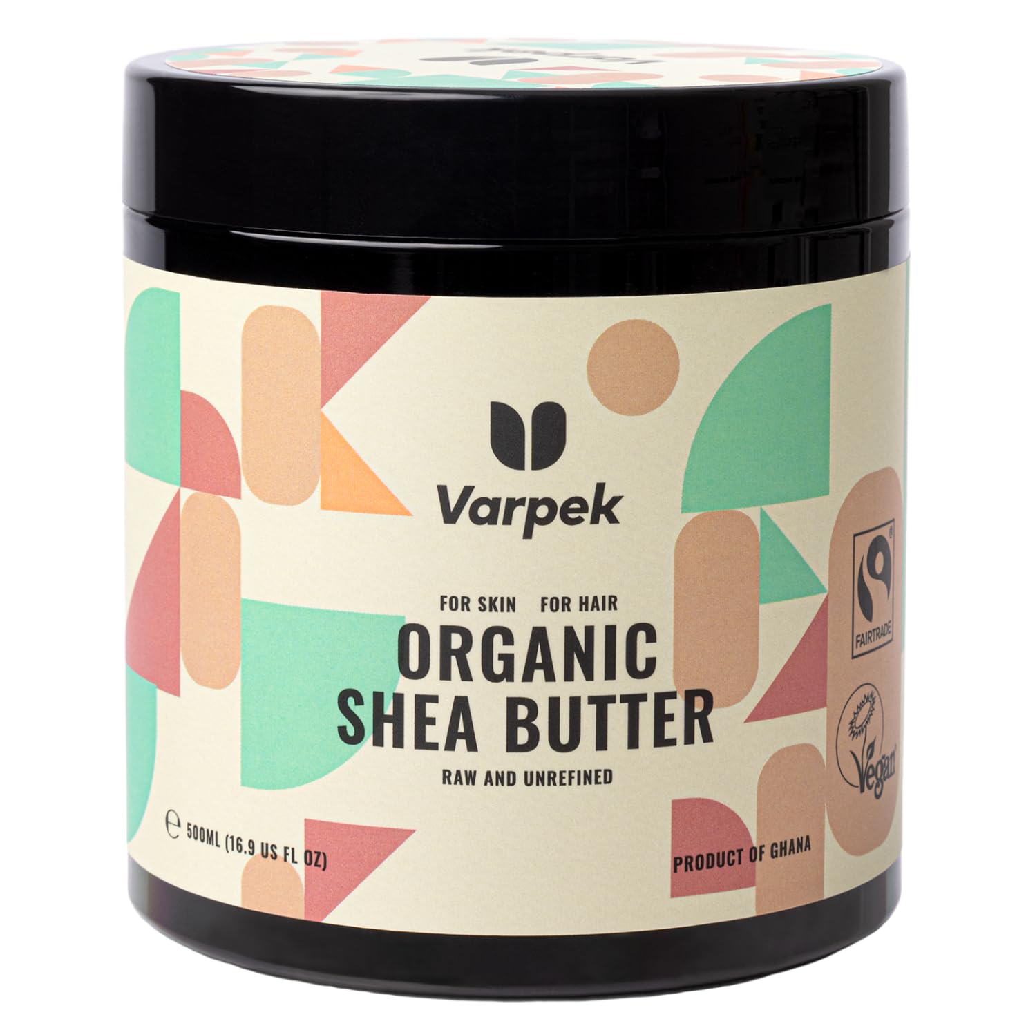 Organic Shea Butter Unrefined - 100% Pure, Natural and Raw - Moisturiser For Hair & For Skin - by VarpekFairtrade InternationalFairtrade InternationalFairtrade InternationalCompact by Design (Certified by Amazon)Fairtrade International