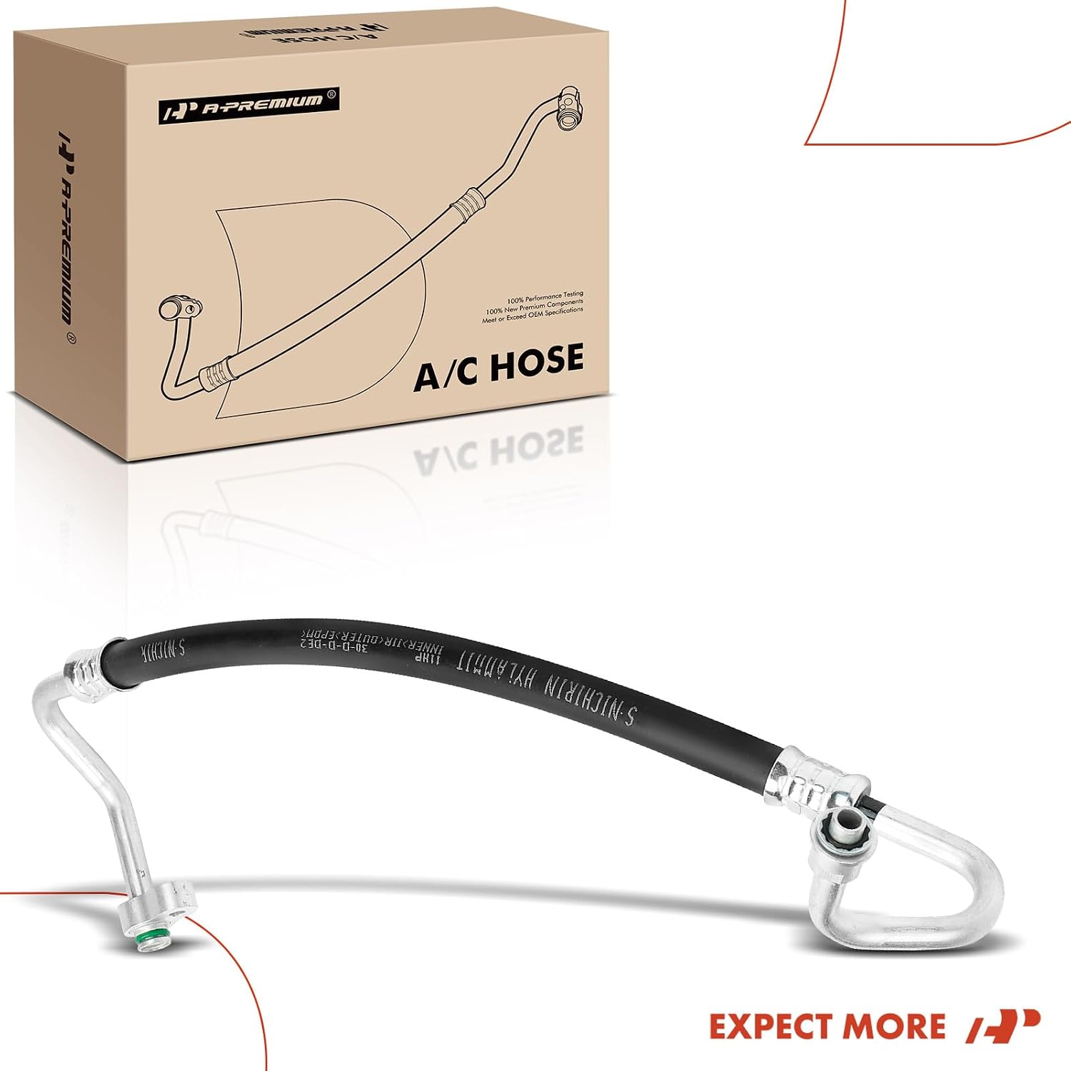 A-Premium A/C Discharge Line Hose Assembly Compatible with Ram ProMaster 1500/2500/3500 2014-2018 2020 3.6L, Compressor to Condenser