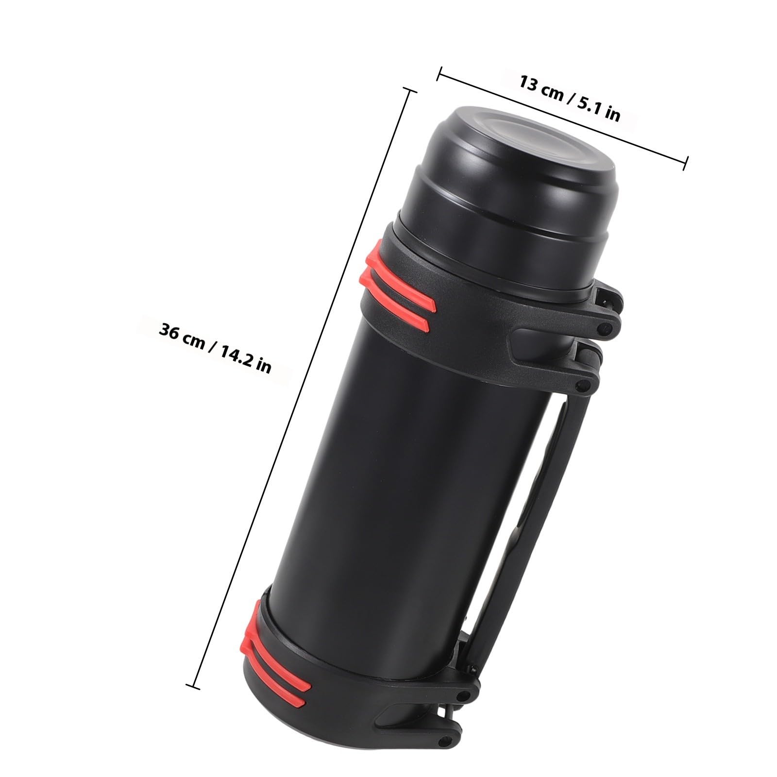 Bouteille d'eau Isotherme 2l en Acier Inoxydable et Plastique PP Bec Ouverture Rapide et Résistance à l'usure pour Usage Extérieur