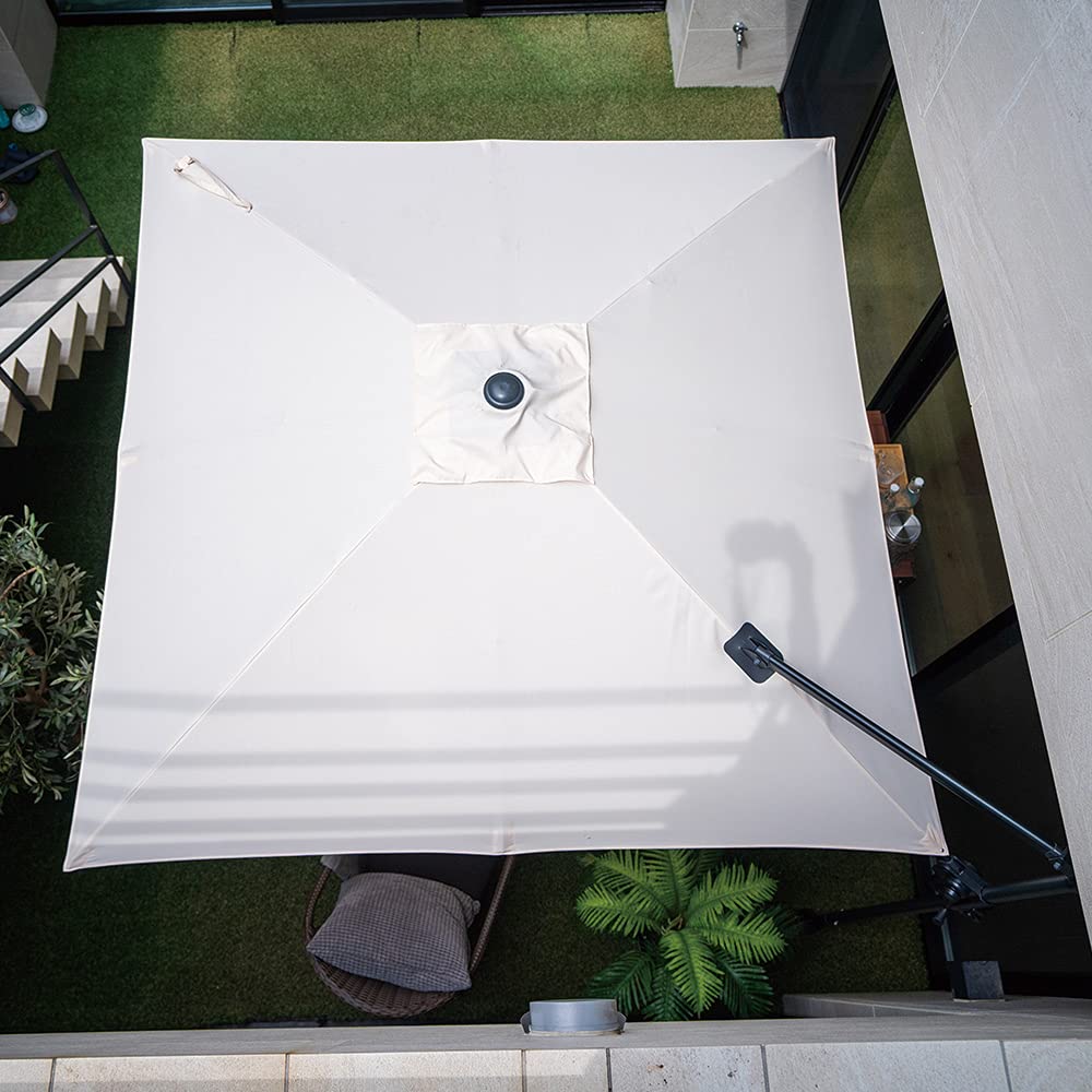 スクエア シェード パラソル 幅2m 正方形 突っ張り式 Amazon | 【突っ張り式】日除け・雨除けパラソル（2M正方形