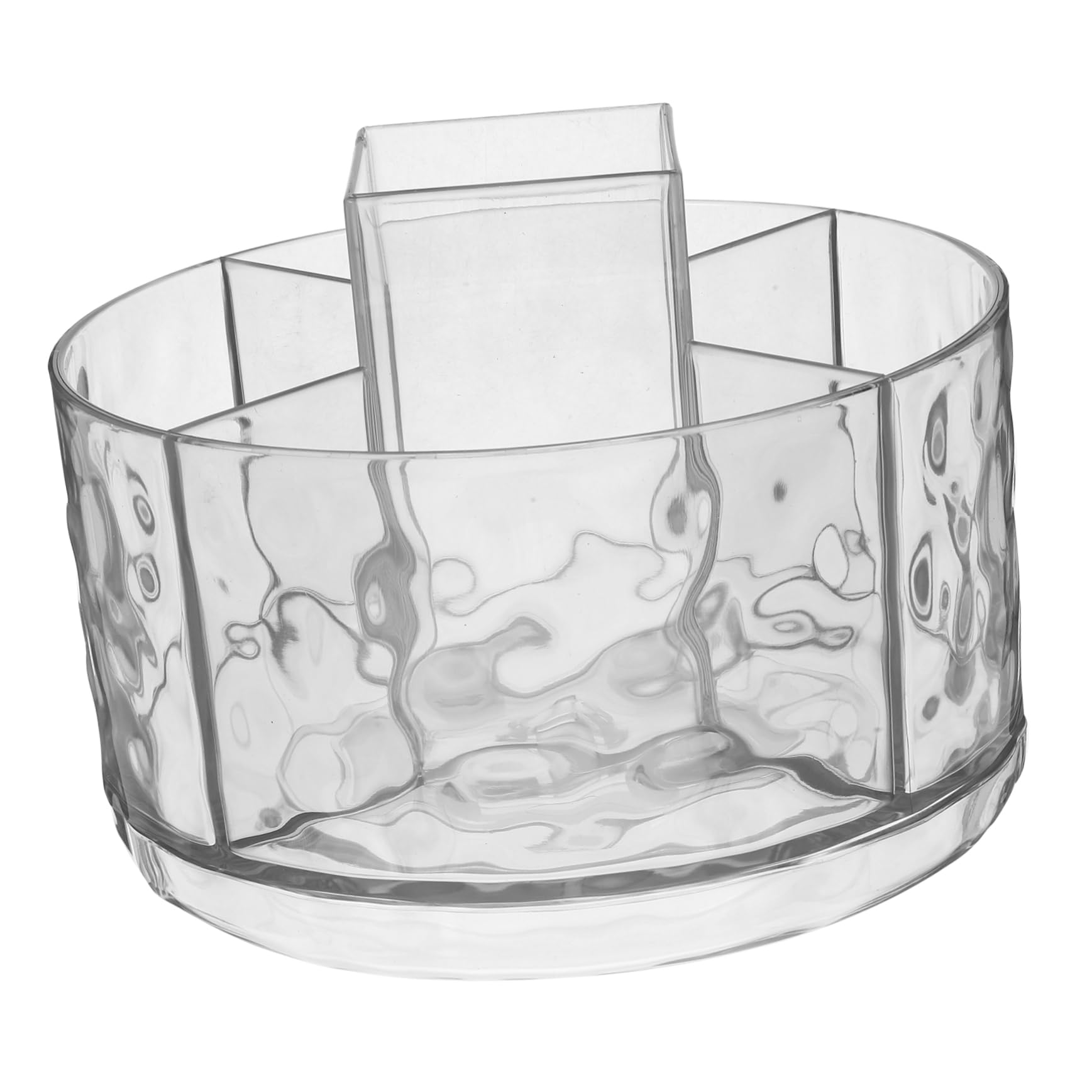 Ciieeo 3 Pièces Porte-Stylo Rotatif Transparent Porte-Brosse Pot De Pinceau De Maquillage Porte-Stylos De Bureau Porte-Pinceaux De Maquillage Porte-Stylo Rotatif Tasse De Pinceau De