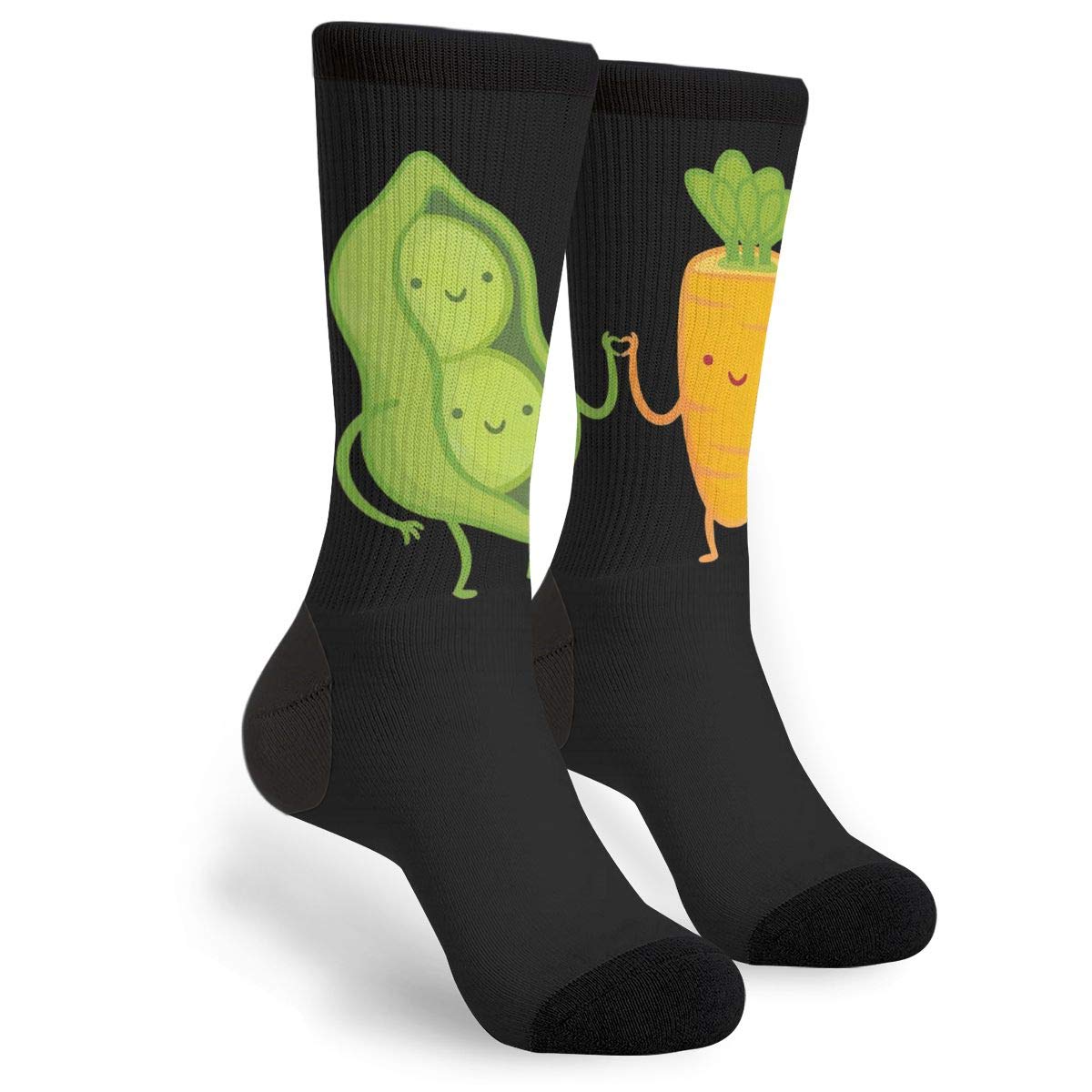 934 Women's Socks 117 Novelty Trainer Socks Peas And Carrot Men’s Socks Casual Athletic Socks Unisex For Hiking Walking Climbing 40Cm