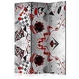 murando - Paravento Decorativo Monofacciale Astratto 135x172 cm 3 Pannelli Divisori - Stampa su un Lato su Tela in TNT - Separe Divisorio per la Casa Simpatici Legno - Figure geometriche l-A-0030-z-b