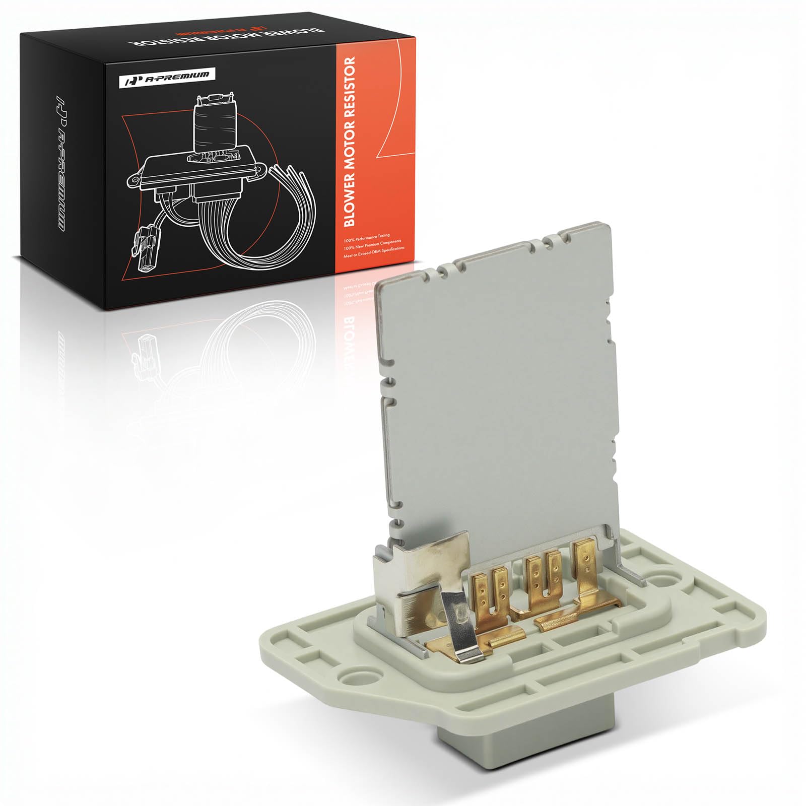 A-Premium Front HVAC Blower Motor Resistor with 4 Pins Connector