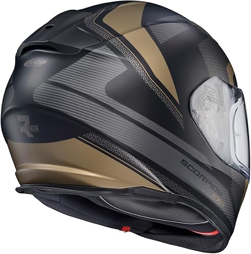 Miniatura 6 de ScorpionEXO Ryzer - Casco integral para motocicleta con visera compatible con Pinlock, bolsillos integrados para altavoces, aprobado por DOT y ECE,