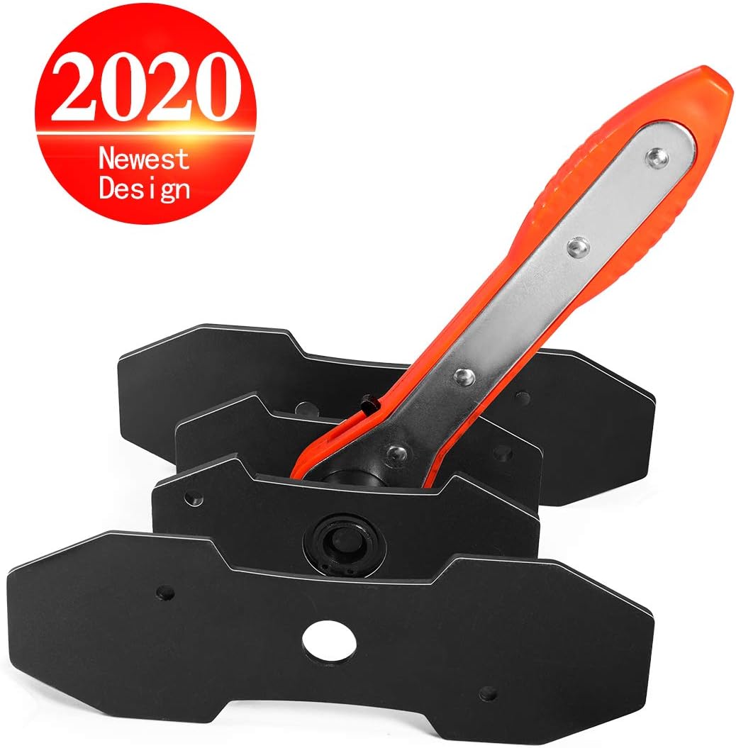 Brake caliper tool,TUTOOLS brake caliper piston,brake caliper piston press,brake caliper piston tool,brake piston tool,brake tools caliper with two extra pcs steel plates,(Orange)