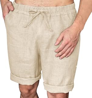 wjiNFDFG Mens Casual Pants Gym Joggers Mens Shorts Quick Dry Cargo Shorts Lightweight Walking Hiking Shorts Zip Fishing Cycling Safari Pants with Multi Pockets Work Trousers Pants White